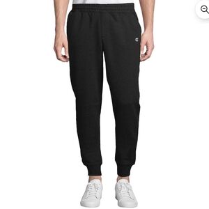 Champion Sueded Fleece Black Joggers, Size Med, NWOT